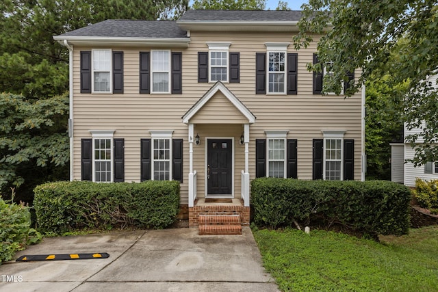 108 Tarlow Ct, Cary, NC 27513 - colonial-style house featuring a shingled roof
