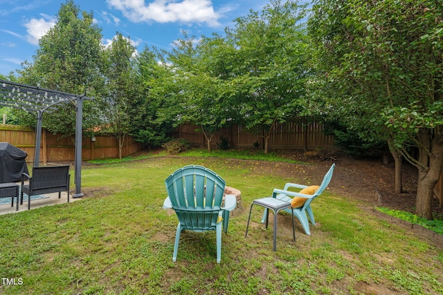 2127 Rivergrass Ct, Raleigh, NC 27610 - fenced backyard featuring a patio area
