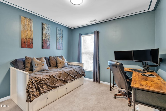2127 Rivergrass Ct, Raleigh, NC 27610 - bedroom featuring carpet floors and an office area
