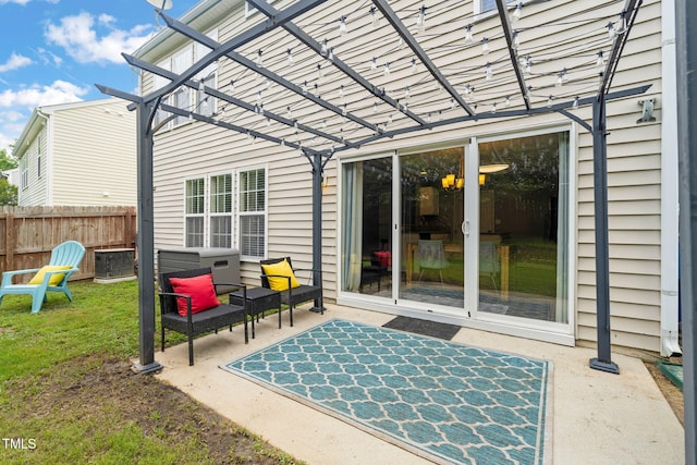 2127 Rivergrass Ct, Raleigh, NC 27610 - view of patio / terrace with a pergola