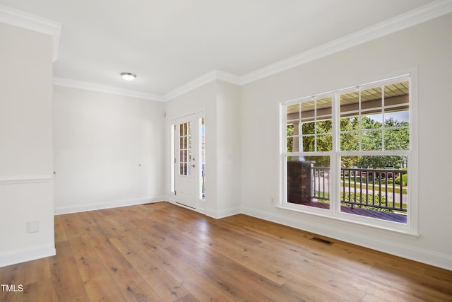 80 Clubhouse Dr, Youngsville, NC 27596 - unfurnished room featuring ornamental molding and wood-type flooring