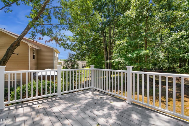 80 Clubhouse Dr, Youngsville, NC 27596 - view of wooden deck