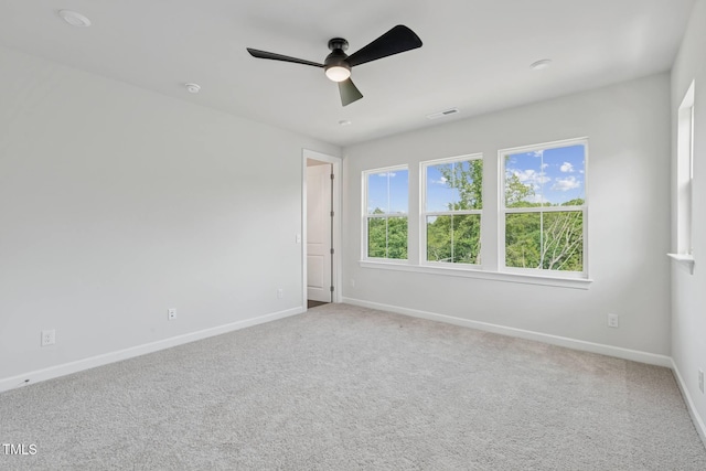 4701 Mint Leaf Ln, Raleigh, NC 27612 - spare room with ceiling fan and carpet
