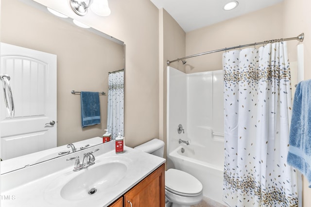 428 Holsten Bank Way, Cary, NC 27519 - bathroom with vanity and shower / bath combo with shower curtain