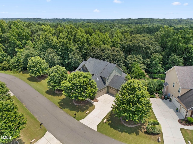 428 Holsten Bank Way, Cary, NC 27519 - bird's eye view of a heavily wooded area