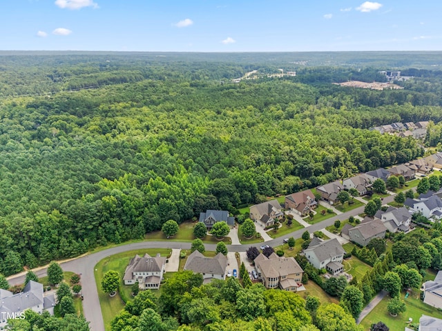 428 Holsten Bank Way, Cary, NC 27519 - aerial view of residential area featuring a forest