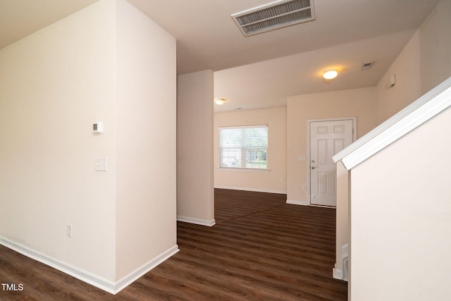 2522 Dalmahoy Ln, Fuquay Varina, NC 27526 - corridor with dark wood-style floors and baseboards