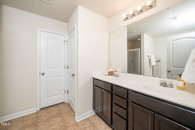 2522 Dalmahoy Ln, Fuquay Varina, NC 27526 - full bath with double vanity and a shower stall