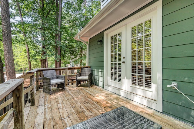 1520 Woodcroft Dr, Raleigh, NC 27609 - view of wooden deck