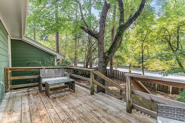 1520 Woodcroft Dr, Raleigh, NC 27609 - view of wooden deck