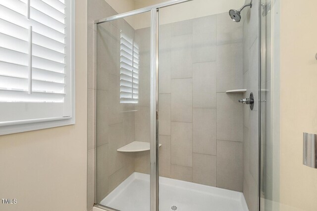2461 Patriot Bluffs Dr, Fuquay Varina, NC 27526 - bathroom featuring a stall shower