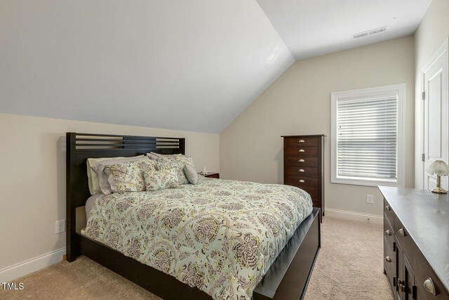 2461 Patriot Bluffs Dr, Fuquay Varina, NC 27526 - bedroom featuring lofted ceiling and light carpet