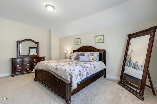 2461 Patriot Bluffs Dr, Fuquay Varina, NC 27526 - bedroom with light carpet and lofted ceiling