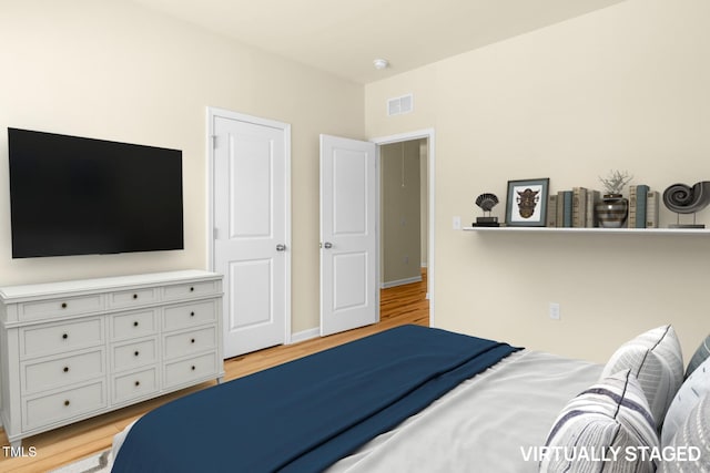 508 Durants Neck Ln, Morrisville, NC 27560 - bedroom with light wood-style flooring and baseboards