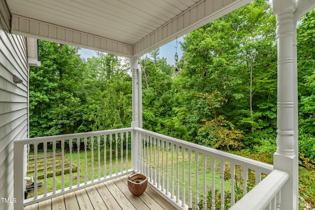 9903 Oak Hollow Rd, Chapel Hill, NC 27516 - view of wooden terrace