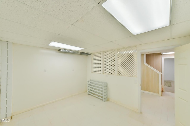 9903 Oak Hollow Rd, Chapel Hill, NC 27516 - finished basement featuring a paneled ceiling and baseboards