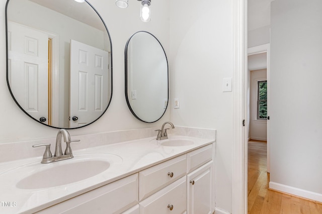 106 Windstream Way, Cary, NC 27518 - full bath with double vanity and wood finished floors