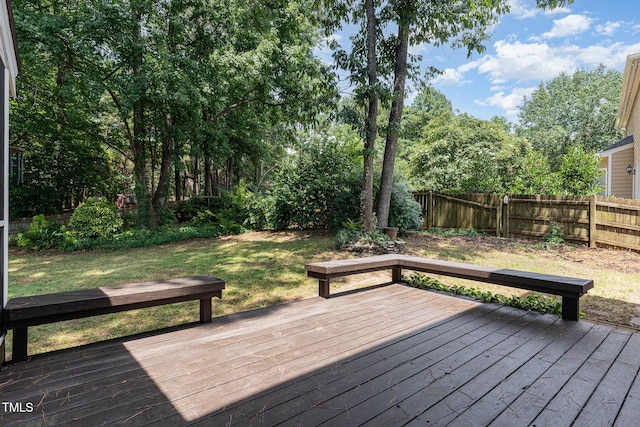 106 Windstream Way, Cary, NC 27518 - deck featuring a fenced backyard
