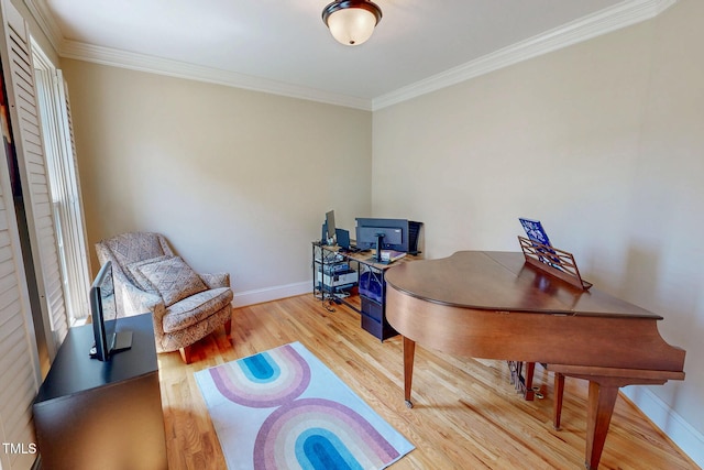 4 Springtree Cir, Durham, NC 27712 - office area with wood finished floors and crown molding