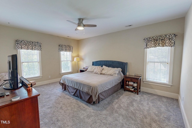 4 Springtree Cir, Durham, NC 27712 - bedroom featuring carpet flooring and a ceiling fan