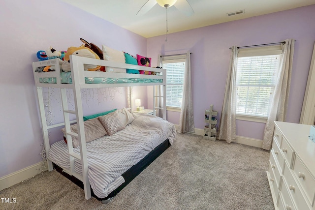 4 Springtree Cir, Durham, NC 27712 - carpeted bedroom with baseboards and a ceiling fan