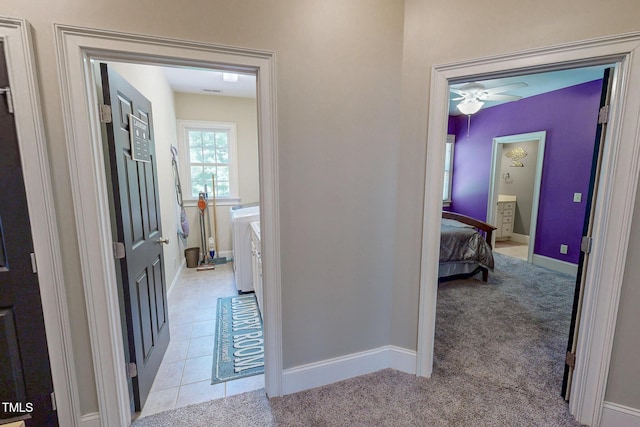 4 Springtree Cir, Durham, NC 27712 - hallway with light colored carpet
