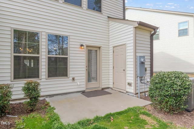1301 Garden Stone Dr, Raleigh, NC 27610 - entrance to property with a patio