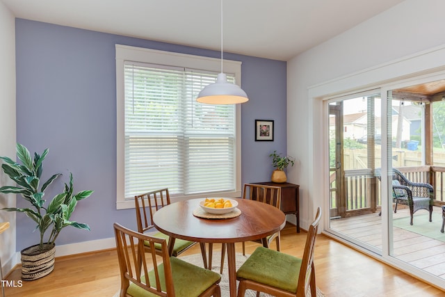 119 W Piedmont Ave, Durham, NC 27707 - dining room featuring light wood-type flooring and plenty of natural light