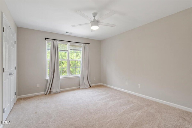 5 Bent Branch Ct, Durham, NC 27704 - carpeted empty room featuring baseboards and ceiling fan