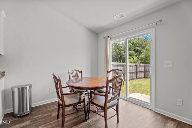 764 Frosty Way, Zebulon, NC 27597 - dining area featuring wood finished floors and baseboards