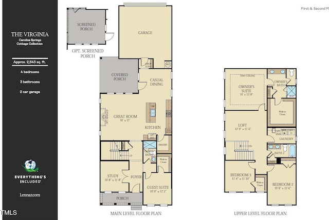 336 Calvander Ln, Apex, NC 27539 - view of home floor plan