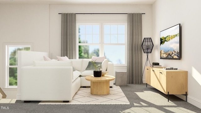 336 Calvander Ln, Apex, NC 27539 - living room with light carpet