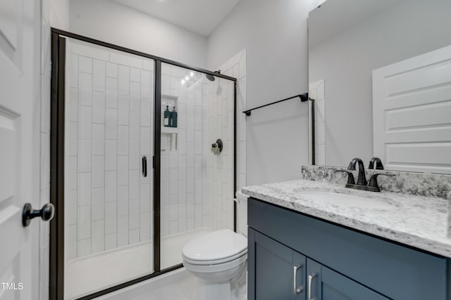 425 Cahors Trl, Holly Springs, NC 27540 - bathroom featuring vanity and a shower stall