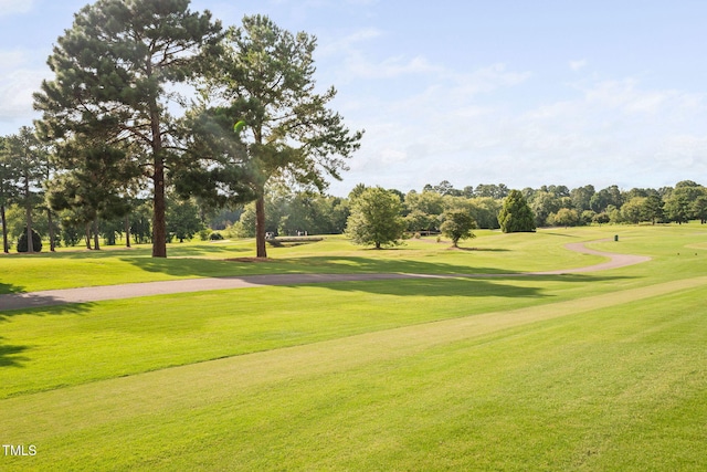 781 Crabtree Crossing Pkwy, Cary, NC 27513 - view of home's community with golf course view, view of scattered trees, and a lawn