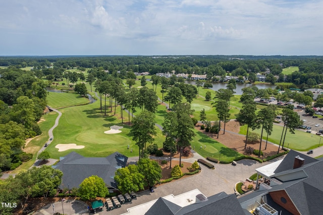 781 Crabtree Crossing Pkwy, Cary, NC 27513 - bird's eye view of a golf course and a large body of water