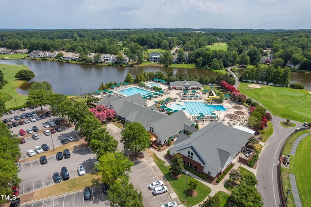 781 Crabtree Crossing Pkwy, Cary, NC 27513 - aerial view of a large body of water