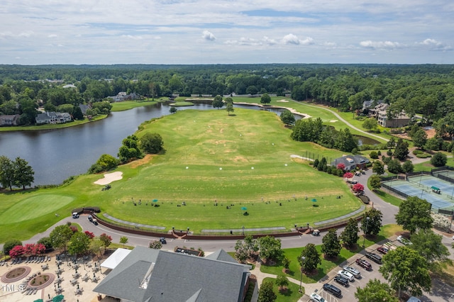 781 Crabtree Crossing Pkwy, Cary, NC 27513 - aerial view of a nearby body of water and a golf course