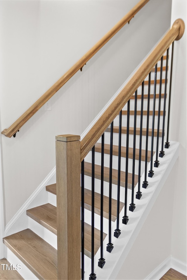 310 E Pilot St, Durham, NC 27707 - stairs featuring baseboards