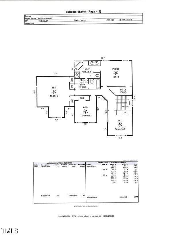 902 Savannah Ct, Hillsborough, NC 27278 - view of home floor plan
