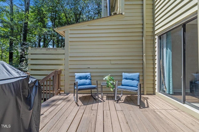 18 Willow Bridge Dr, Durham, NC 27707 - wooden terrace with a grill