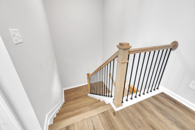 115 Circle City Way, Pittsboro, NC 27312 - stairway featuring wood finished floors and baseboards