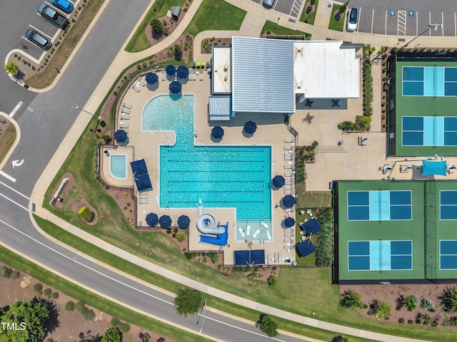 115 Circle City Way, Pittsboro, NC 27312 - bird's eye view of a pool area