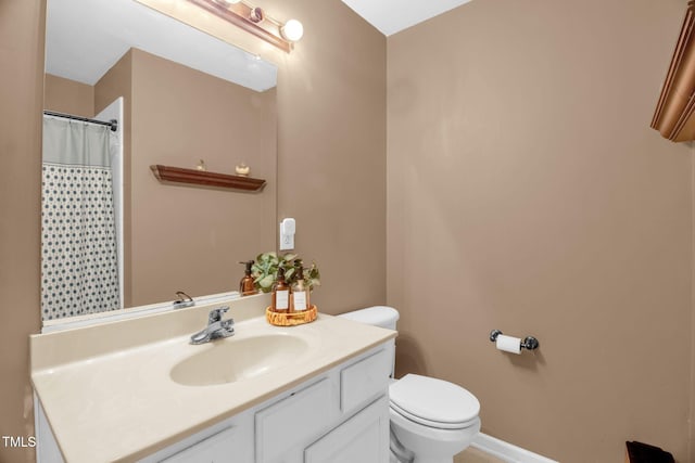 6001 Black Willow Dr, Greensboro, NC 27405 - bathroom featuring vanity and a shower with curtain