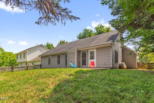 6001 Black Willow Dr, Greensboro, NC 27405 - rear view of property featuring a fenced backyard and a shingled roof