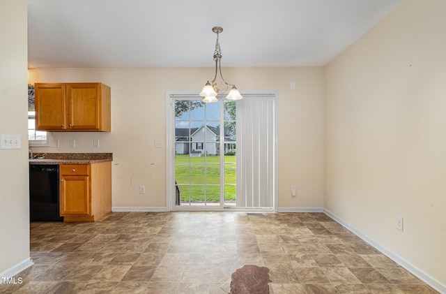 16 Emily Ct, Newton Grove, NC 28366 - unfurnished dining area with stone finish floors