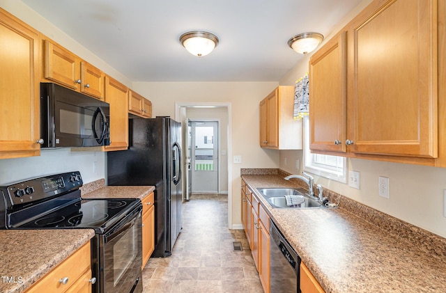 16 Emily Ct, Newton Grove, NC 28366 - kitchen featuring black appliances, plenty of natural light, and light countertops