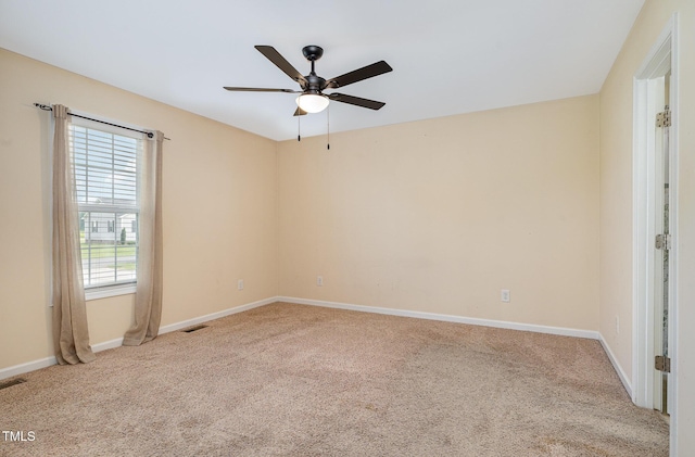 16 Emily Ct, Newton Grove, NC 28366 - spare room with carpet and a ceiling fan