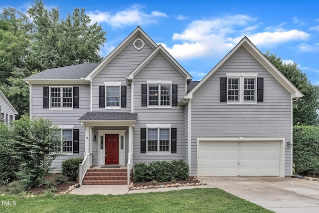 13201 Townfield Dr, Raleigh, NC 27614 - traditional home with a garage and driveway