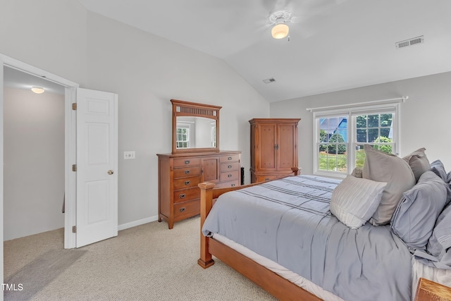 13201 Townfield Dr, Raleigh, NC 27614 - bedroom with lofted ceiling and light carpet