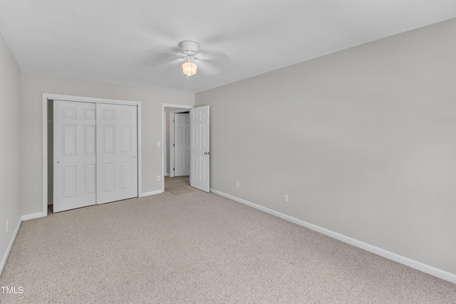 13201 Townfield Dr, Raleigh, NC 27614 - unfurnished bedroom with carpet floors, a closet, and ceiling fan